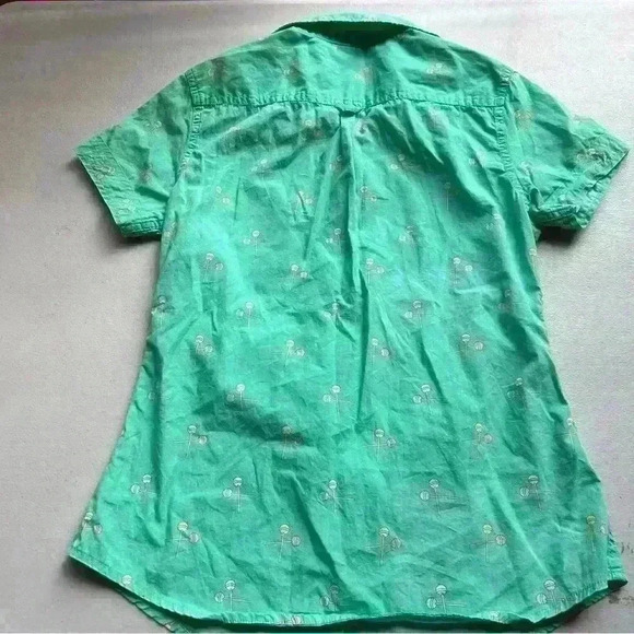 Le Tigre Vintage Cotton Short Sleeve Button Down Up Lollipop Printed Unisex S - Picture 2 of 6